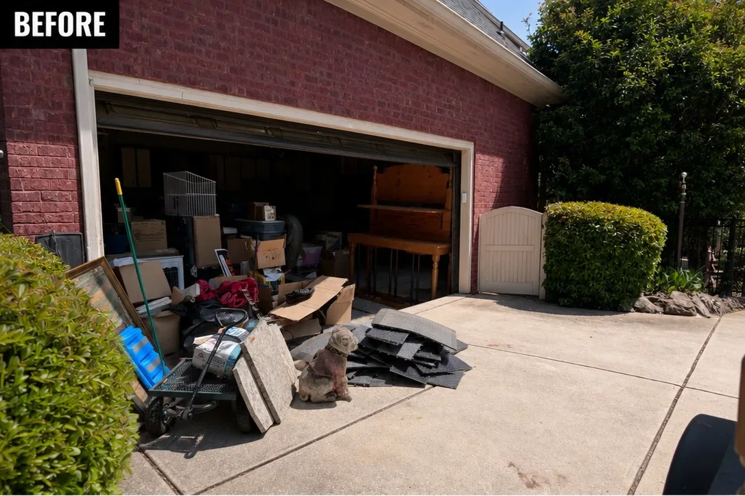Garage before cleanout
