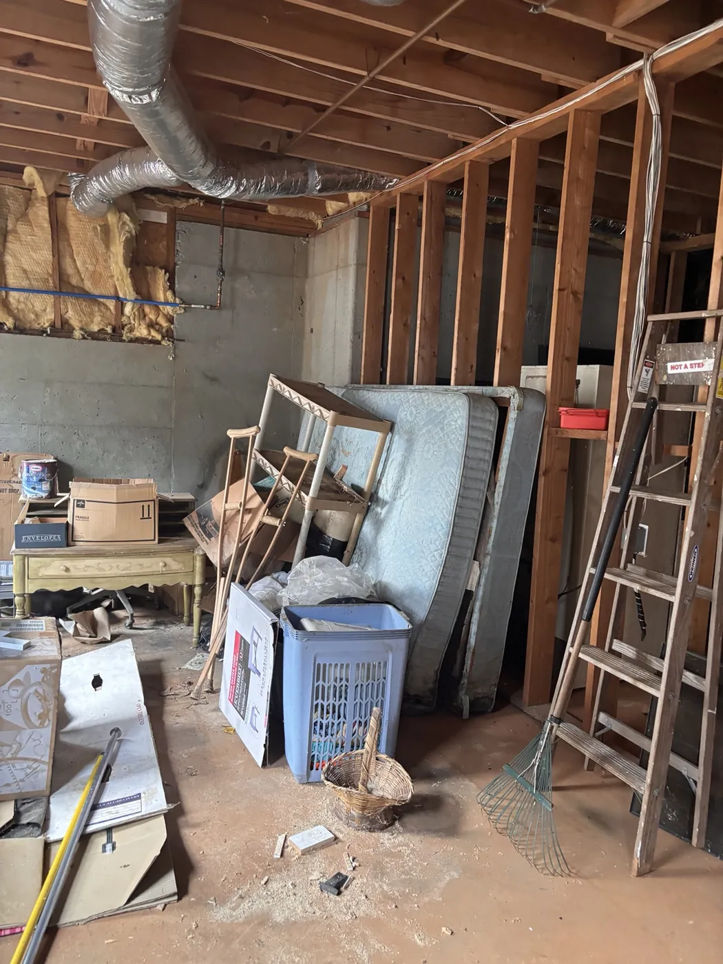 Basement Cleanout & Hot Water Heater Removal in Marietta, GA