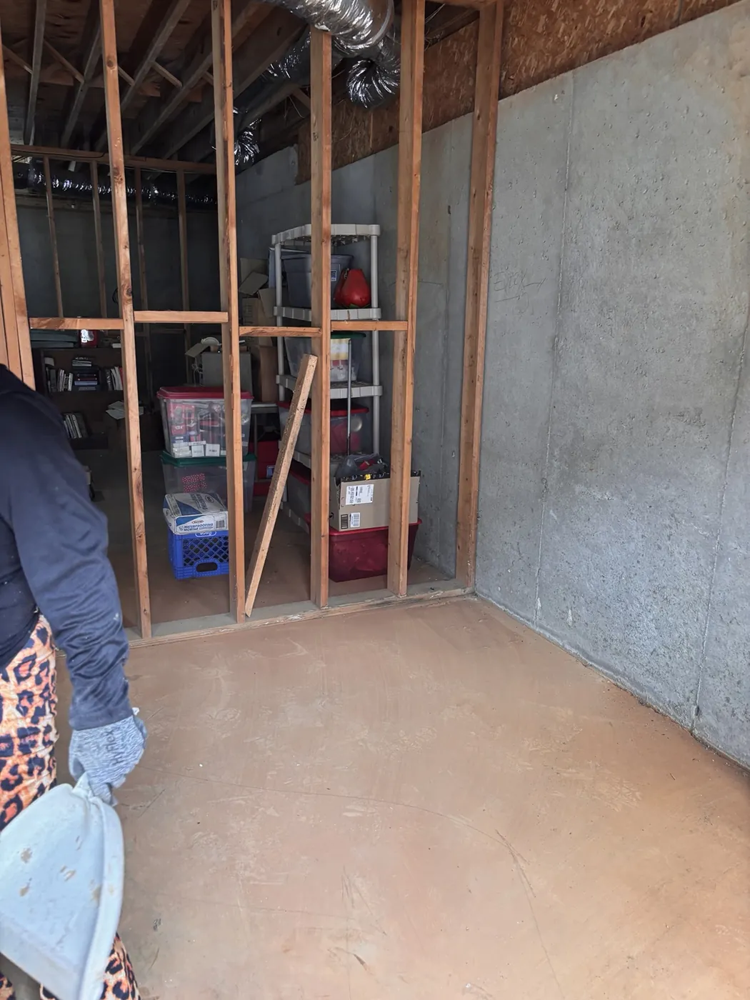 Basement Cleanout & Hot Water Heater Removal in Marietta, GA — cleared work area
